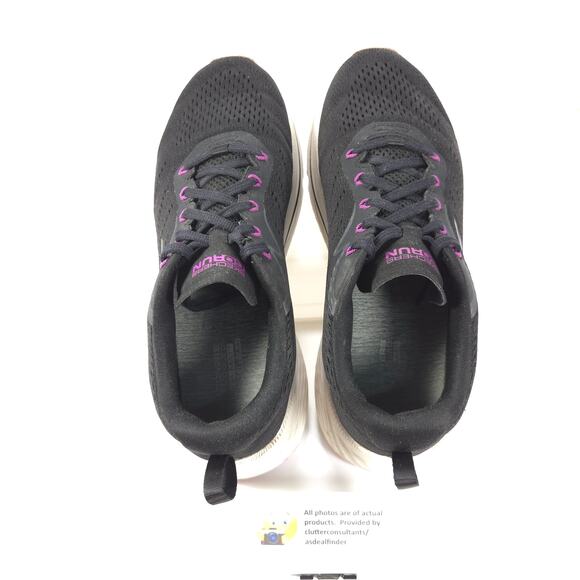 Skechers Go Run Athletic Running Lace Up Shoe Womens Size 9 129601W Black - Picture 6 of 9